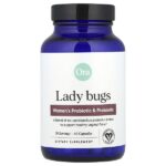 Lady Bugs, добавка с пробиотиками и пребиотиками для женщин, 60 капсул — Ora