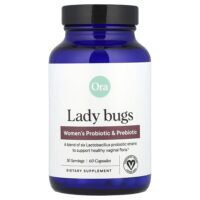 Lady Bugs, добавка с пробиотиками и пребиотиками для женщин, 60 капсул — Ora