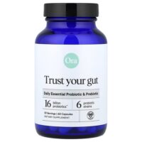 Trust Your Gut, ежедневный незаменимый пробиотик и пребиотик, 60 капсул — Ora