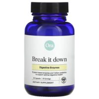 Break It Down, пищеварительные ферменты, 30 капсул — Ora