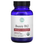 Buzzy B12, малина, 1500 мкг, 30 жевательных таблеток — Ora