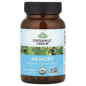 память, 90 вегетарианских капсул — Organic India