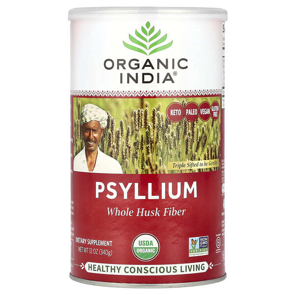 ori10761_v_47.jpg подорожник, клетчатка из цельной шелухи, 340 г (12 унций) — Organic India