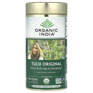 классический тулси, рассыпной чай, без кофеина, 100 г (3,5 унции) — Organic India