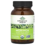 моринга, 90 вегетарианских капсул (350 мг в 1 капсуле) — Organic India