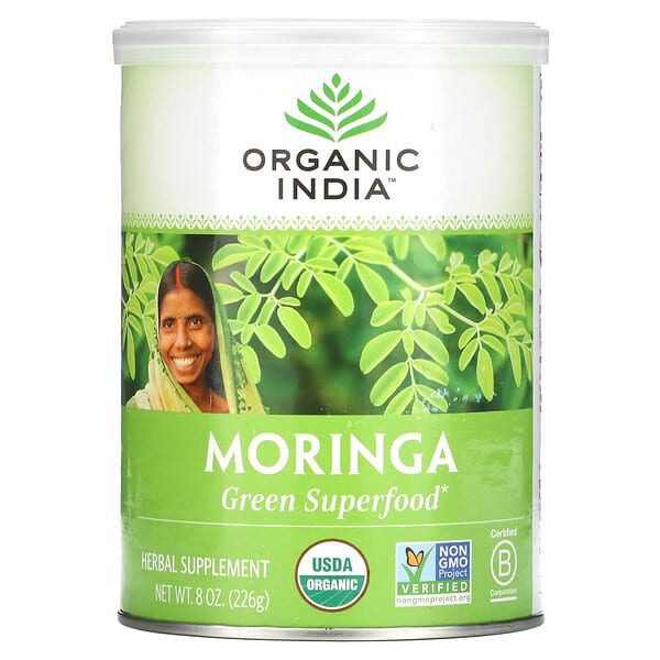 ori50818_v_31.jpg зеленые суперфуды, моринга, 226 г (8 унций) — Organic India