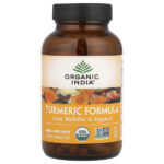 Turmeric Formula, куркума, поддержка подвижности и здоровья суставов, 180 растительных капсул — Organic India