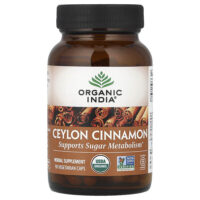 Цейлонская корица, 90 вегетарианских капсул (325 мг в капсуле) — Organic India