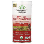 Пре и пробиотическое волокно подорожника, апельсин, 10 унций (283,5 г) — Organic India