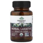 травяное слабительное средство, без сенны, 60 растительных капсул — Organic India