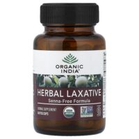 травяное слабительное средство, без сенны, 60 растительных капсул — Organic India