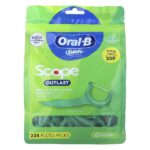 Glide, Scope Outlast, набор зубов, мятный, 225 шт. — Oral-B