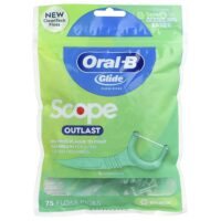 Glide, Scope Outlast, выбор зубной нити, мятный вкус, 75 шт. — Oral-B