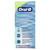 Super Floss™, мята, 50 предварительно нарезанных нитей — Oral-B