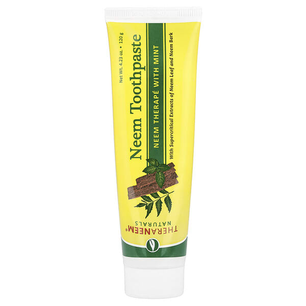 ors00030_v_34.jpg TheraNeem® Naturals, зубная паста с ним, терапевтический эффект мяты, 120 г (4,23 унции) — Organix South