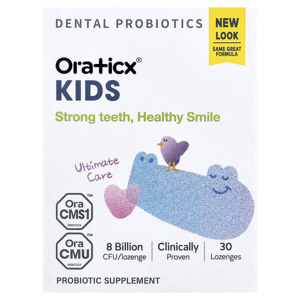 orx63021_v_44.jpg Oraticx, Kids, детские пробиотики для зубов, со вкусом йогурта, 30 пастилок
