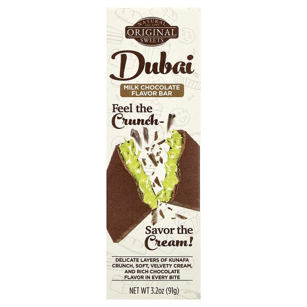 osw10809_v_16.jpg дубайский молочный шоколад, 91 г (3,2 унции) — Original Natural Sweets