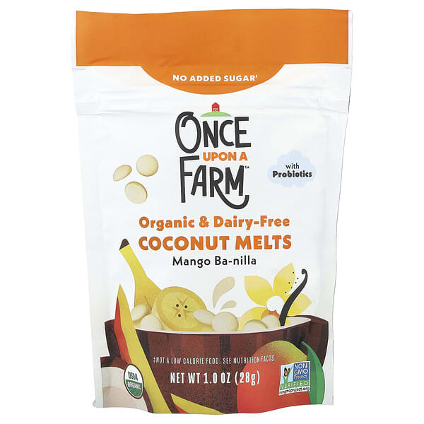 ouf51263_v_2.jpg Organic Coconut Melts, для малышей, со вкусом манго, 28 г (1 унция) — Once Upon A Farm