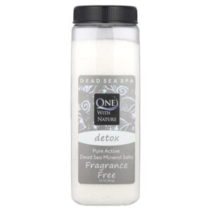 Dead Sea Spa, минеральные соли, детокс, без отдушек, 907 г (32 унции) — One with Nature