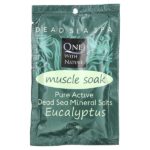 Dead Sea Spa, минералы, расслабление мышц, с запахом эвкалипта, 70 г — One with Nature