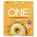Protein Bar, пончик в кленовой глазури, 12 батончиков, 60 г (2,12 унции) — One Brands