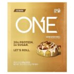 Питательный батончик, со вкусом корицы, 12 шт., 60 г (2,12 унции) каждый — One Brands