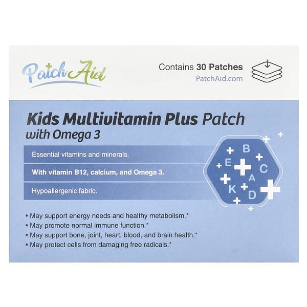 pad28018_v_3.jpg Детский мультивитаминный патч с омега-3, 30 патчей — PatchAid