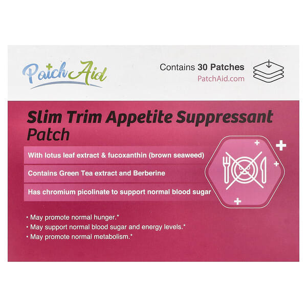 pad29391_v_4.jpg Slim Trim, патч для подавления аппетита, 30 шт. — PatchAid