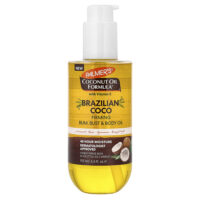 Coconut Oil Formula® с витамином E, для упругости попы, масло для груди и тела, бразильский кокос, 192 мл (6,5 жидк. унции) — Palmer's