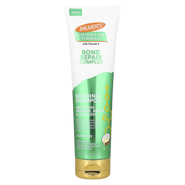 pal03524_v_8.jpg Coconut Oil Formula® с витамином Е, комплекс для восстановления связок, шампунь для укрепления волос, 250 мл (8,5 унции) — Palmer's