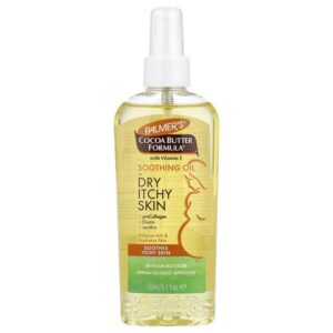 Cocoa Butter Formula® с витамином E, успокаивающее масло, для сухой и зудящей кожи, 150 мл (5,1 жидк. унции) — Palmer's