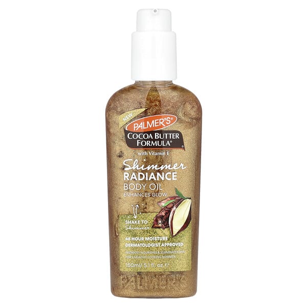 pal04171_v_8.jpg Cocoa Butter Formula® с витамином E, масло для тела с мерцающим сиянием, 150 мл (5,1 жидк. унц.) — Palmer's