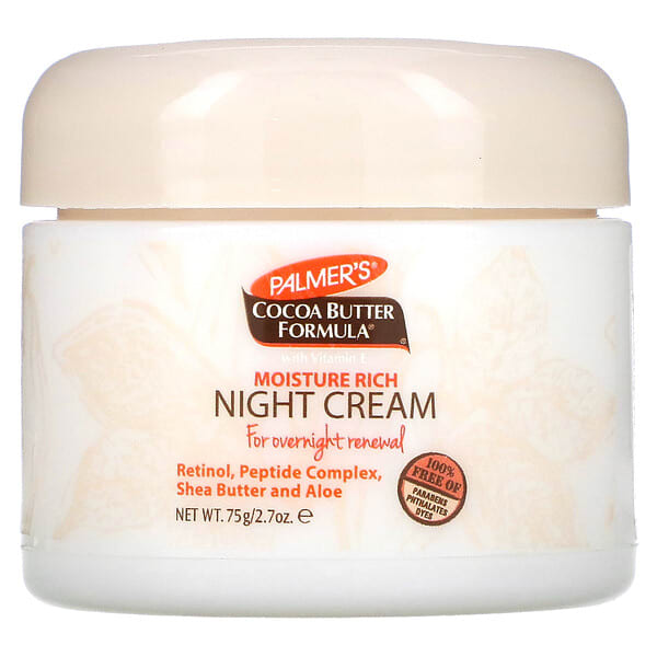 pal04545_v_52.jpg Cocoa Butter Formula® с витамином E, увлажняющий ночной крем, 75 г (2,7 унции) — Palmer's