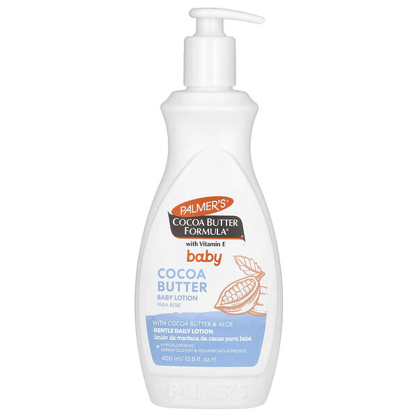 pal04771_v_8.jpg Baby, Cocoa Butter Formula® с витамином E, детский лосьон с маслом какао, 400 мл (13,5 жидк. унц.) — Palmer's