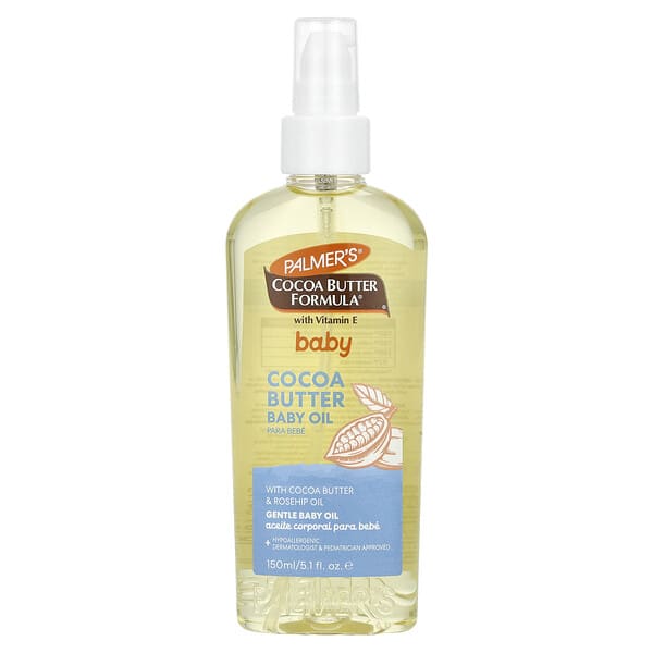 pal04773_v_8.jpg Baby, Cocoa Butter Formula® с витамином E, детское масло какао, 150 мл (5,1 жидк. унц.) — Palmer's