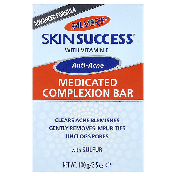 pal07386_v_52.jpg Skin Success®, кусковое мыло с витамином Е, против акне, для ухода за кожей, 100 г (3,5 унции) — Palmer's