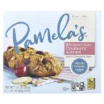 Wheever Bars, овсяные батончики с клюквой и миндалем, 5 батончиков по 40 г (1,41 унции) — Pamela's Products
