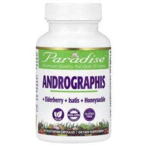 Andrographis, 60 вегетарианских капсул — Paradise Herbs