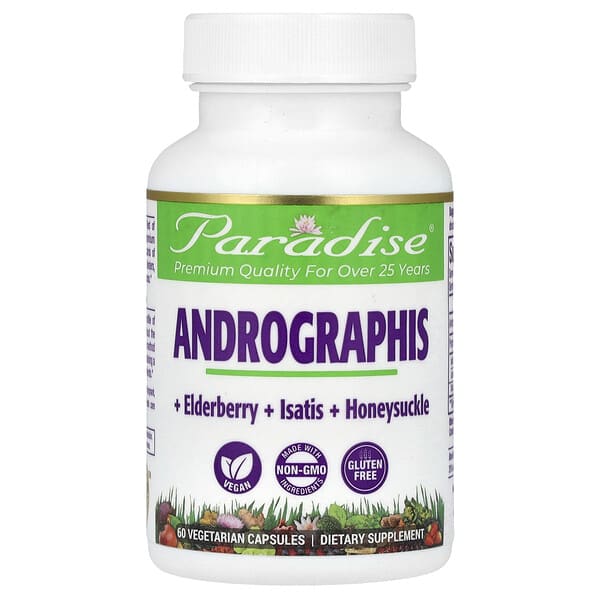 par77747_v_39.jpg Andrographis, 60 вегетарианских капсул — Paradise Herbs