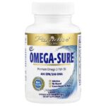 Omega Sure®, премиальный рыбий жир с омега-3, 1000 мг, 30 вегетарианских капсул Pesco — Paradise Herbs