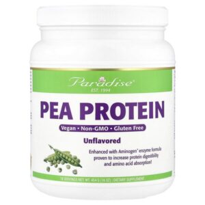 Гороховый белок, без вкуса, 16 унций (454 г) — Paradise Herbs