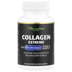 Collagen Extreme® с коллагеном BioCell Collagen®, OptiMSM® и Nature's C®, 60 капсул — Paradise Herbs