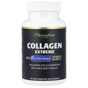 Collagen Extreme® с коллагеном BioCell Collagen®, OptiMSM® и Nature's C®, 120 капсул — Paradise Herbs