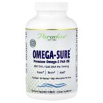 Omega-Sure®, рыбий жир премиального качества с омега-3, 120 вегетарианских капсул Pesco — Paradise Herbs