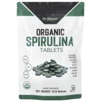 Таблетки из органической спирулины, 12,8 унции — Probase Nutrition