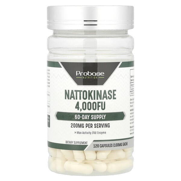 pba69055_v_16.jpg Наттокиназа, 120 капсул (100 мг на капсулу) — Probase Nutrition