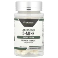L-метилфолат 5-МТГФ, 15 мг, 60 капсул — Probase Nutrition