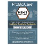 Men's Once Daily, пребиотик, пробиотик, постбиотик, 100 млрд, 30 растительных капсул — ProBioCare