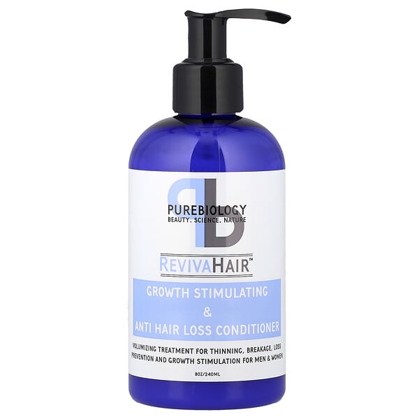 pbg30956_v_37.jpg Pure Biology, RevivaHair™, кондиционер для стимуляции роста и против выпадения волос, 240 мл (8 унций)
