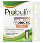 Total Care, пробиотик, 20 млрд КОЕ, 30 капсул — Probulin